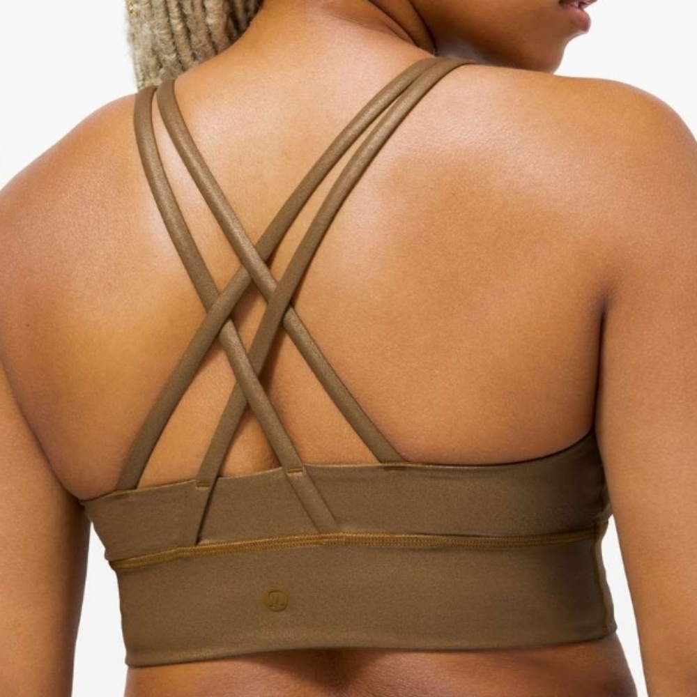 Lululemon Energy Sports Bra Long Line Shine Size 4